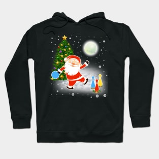 Santa Claus Bowling Christmas Funny Gift Hoodie